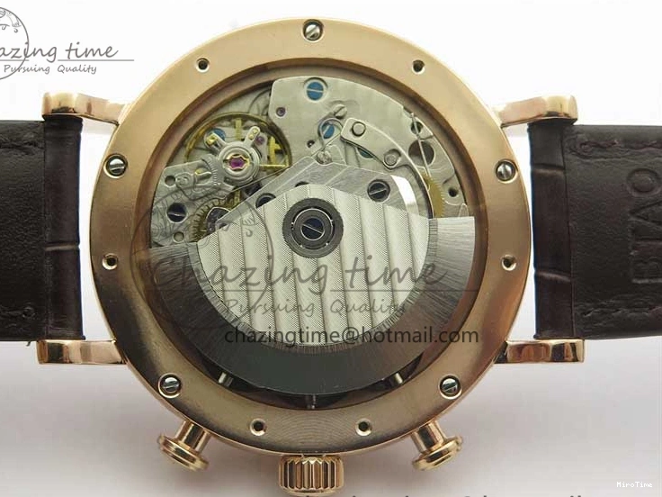 MIROTIME 0729 Efficient Portofino Chrono RG ZF 1:1 Best Edition White Dial on Brown Leather Strap A 7151